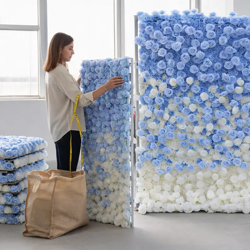 Rose Wall Backdrop – Wholesale Artificial Rose Flower Wall