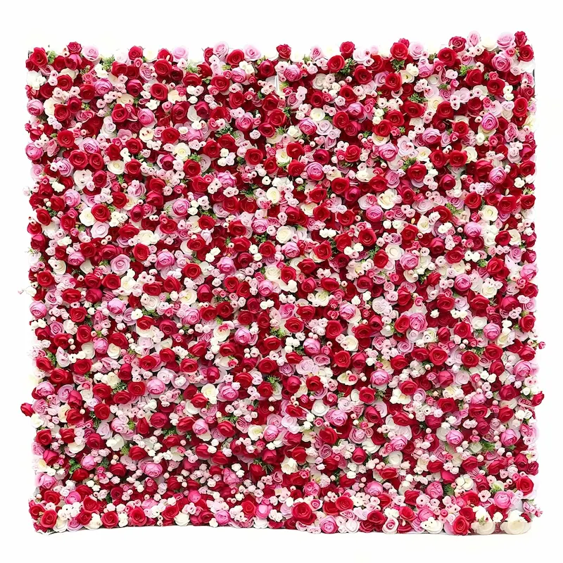 Flower Wall Backdrop – Wedding Party Photography Background（Factory Direct·Custom Sizes & Colors）