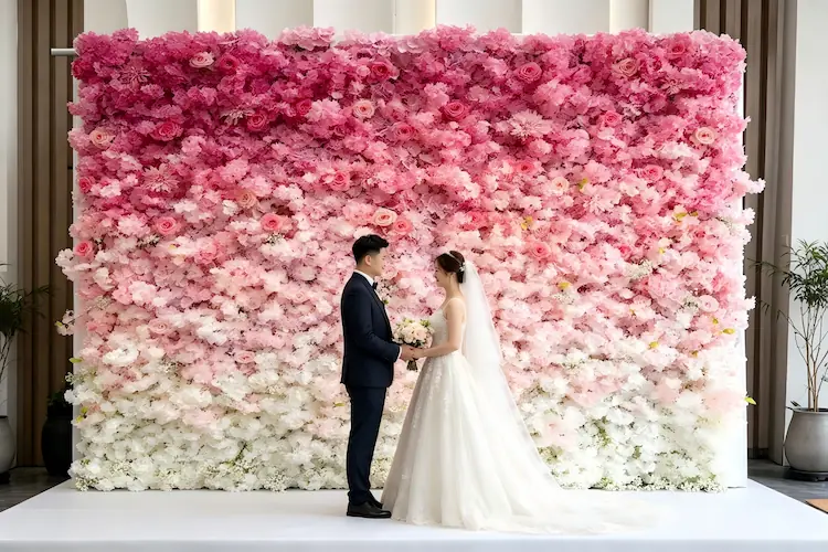 8x8ft artificial flower wall backdrop large wedding ceremony