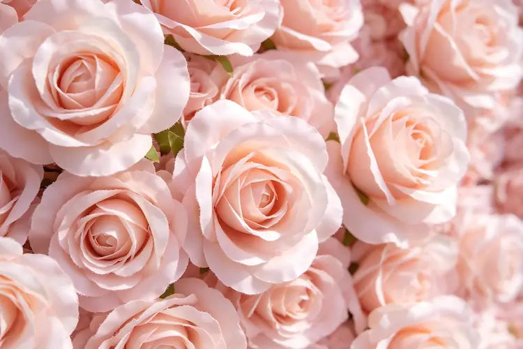 pink artificial flower texture close up silk petals