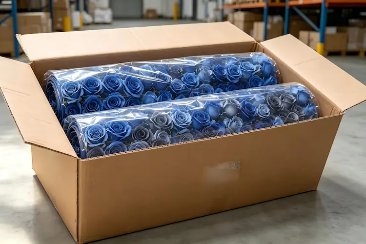 silk flower wall panels packaging in carton for shipping