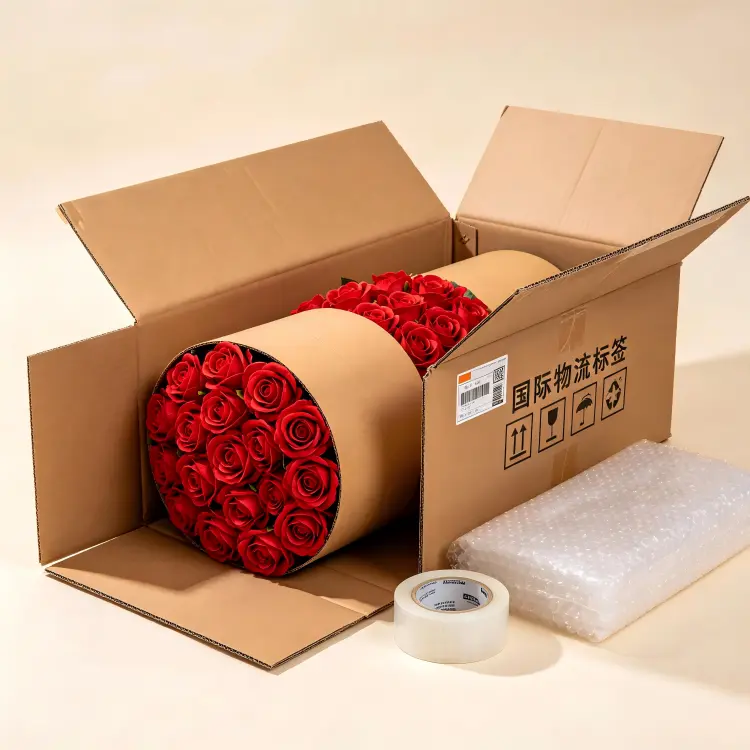 flower wall product packaging rolled storage bag