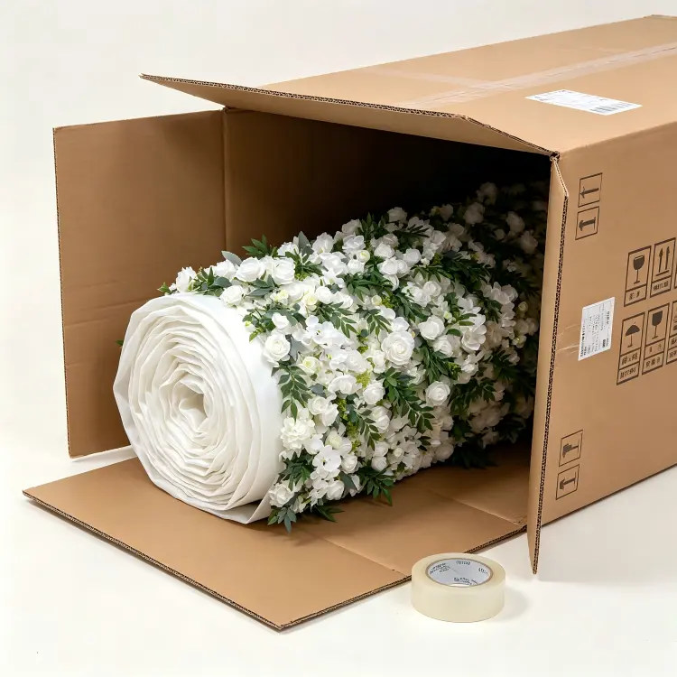 flower wall panel packaging stacked carton box shipping