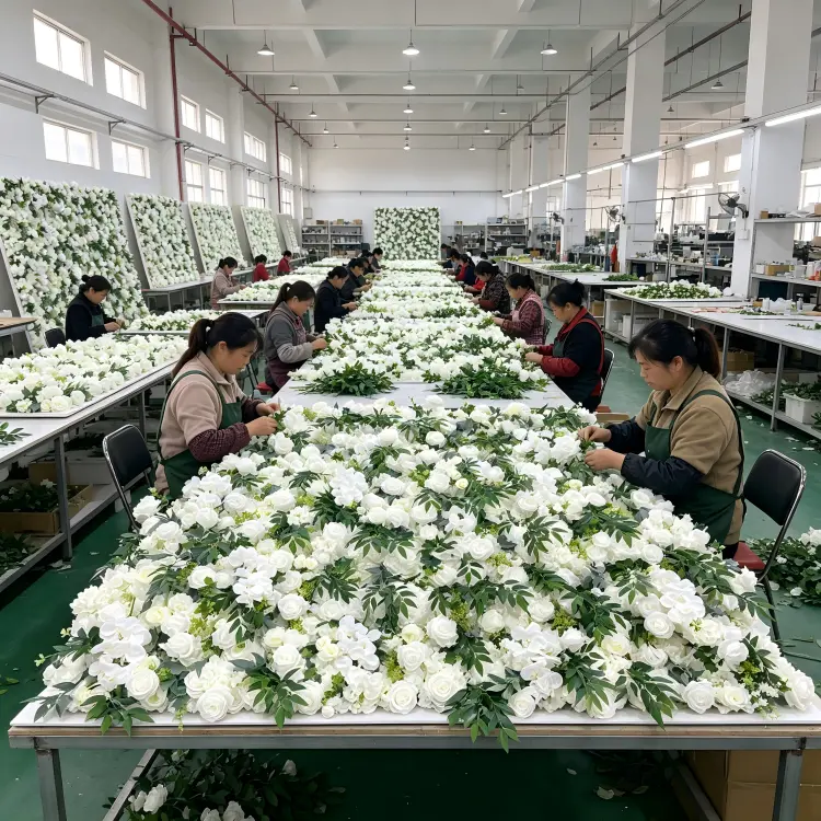 artificial flower factory production line workshop