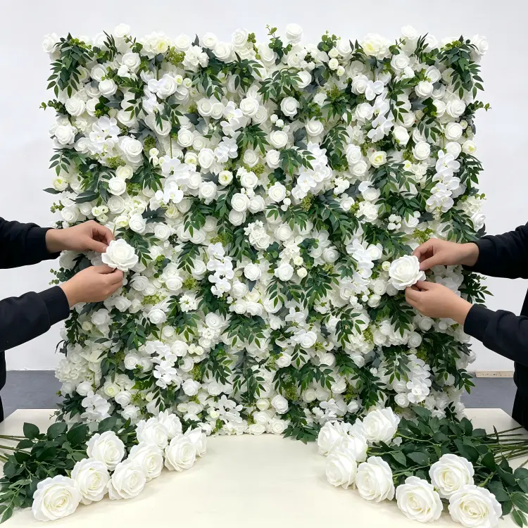handmade artificial flower wall craftsmanship quality