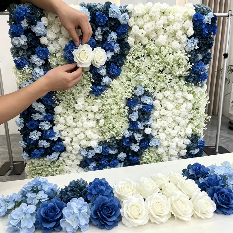 handmade artificial flower wall craftsmanship quality