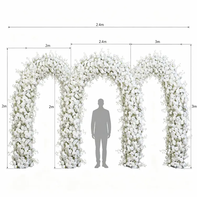 flower-arch-size-chart-2m-2.4m-3m