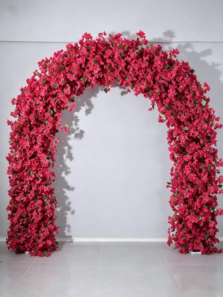 burgundy-bougainvillea-round-flower-arch-front-view-full