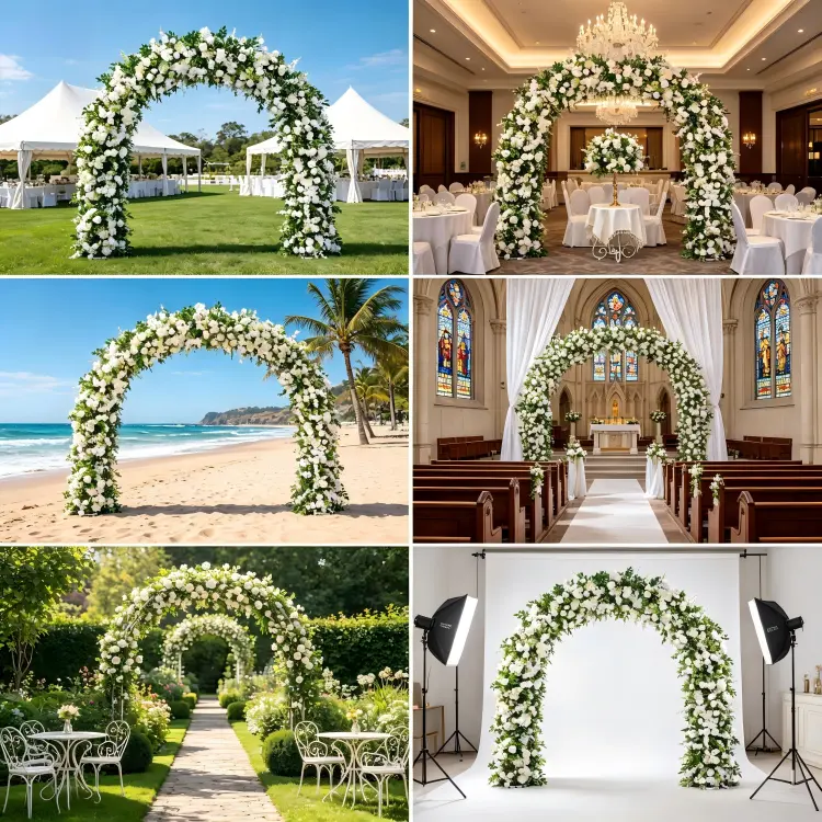 global wedding flower arch client case studies