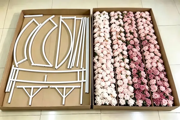 artificial flower arch packaging foldable carton box