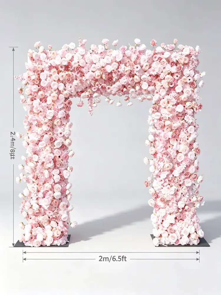 8ft flower arch dimensions 2.4m height size chart