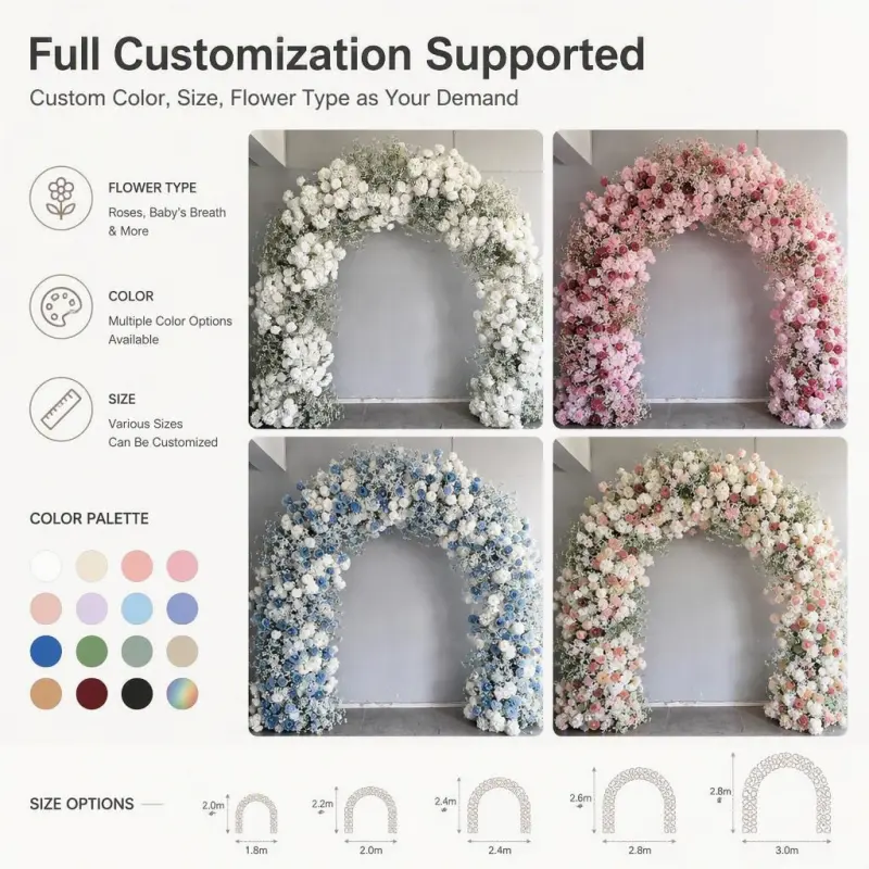 Floral Arch Backdrop – Wedding Floral Backdrop Arch