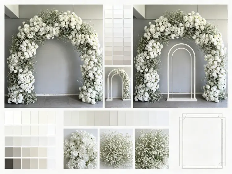 Custom Pink Wedding Arch Color Size Quality Frame and OEM Design Options for Wholesale