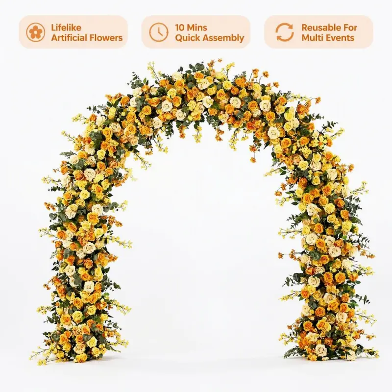 Rose Gold Flower Arch – Rose Gold Wedding Arch