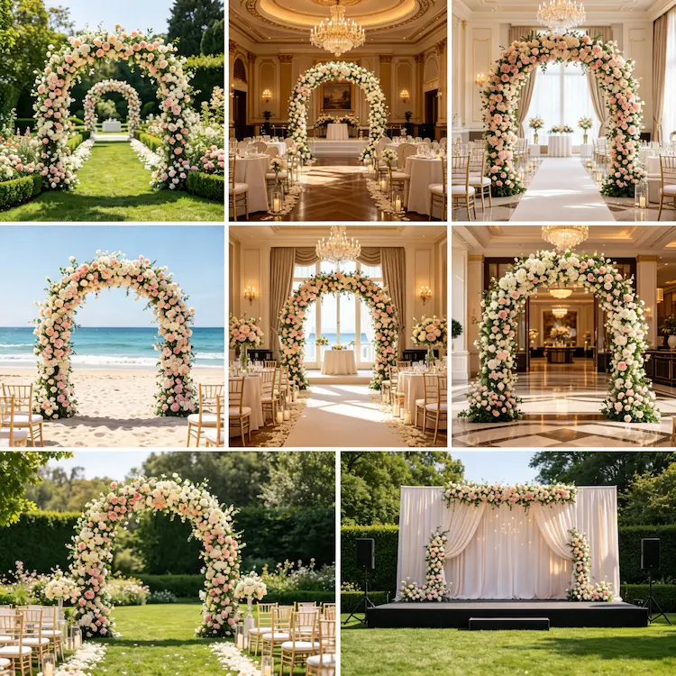 global wedding flower arch client case studies