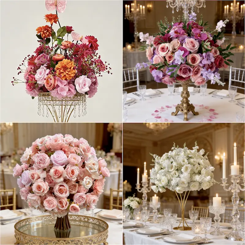 Flower Ball for Wedding – Artificial Flower Ball Decoration（Versatile Floral Ball for Wedding Ceremonies & Receptions）