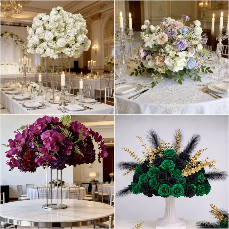 Artificial Flower Ball – Silk Flower Ball Wedding Decoration（Versatile Silk Floral Decor for Weddings & Events）