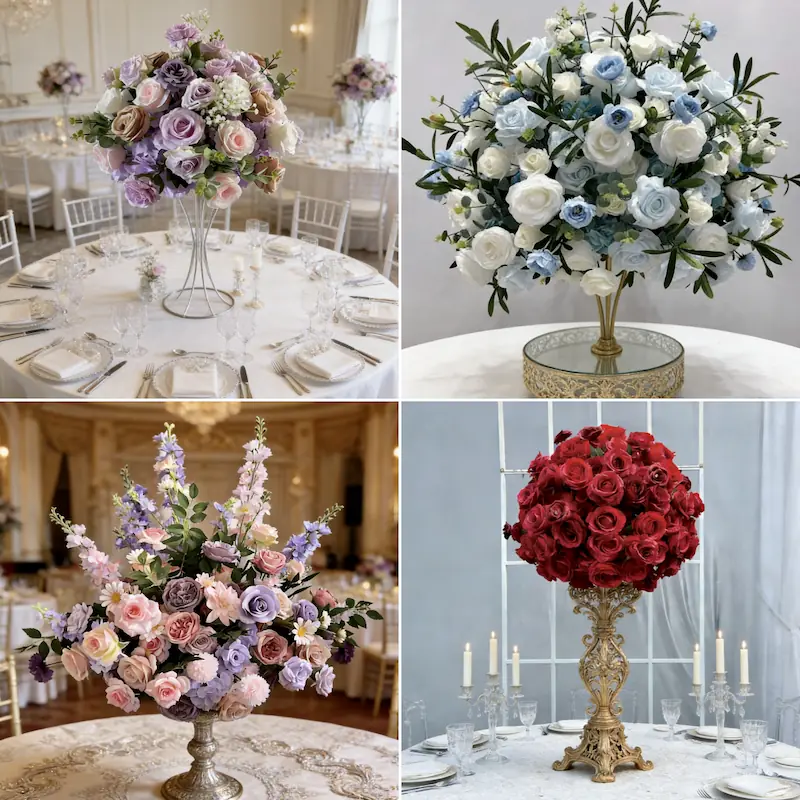 Artificial Flower Ball – Silk Flower Ball Wedding Decoration（Versatile Silk Floral Decor for Weddings & Events）