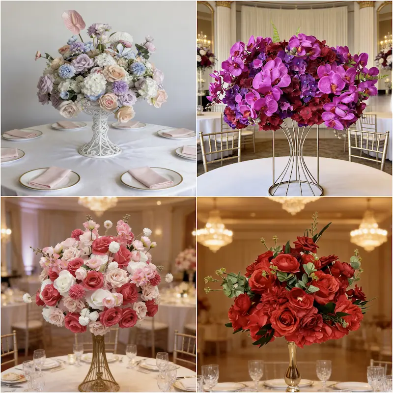 Artificial Flower Ball – Silk Flower Ball Wedding Decoration（Versatile Silk Floral Decor for Weddings & Events）