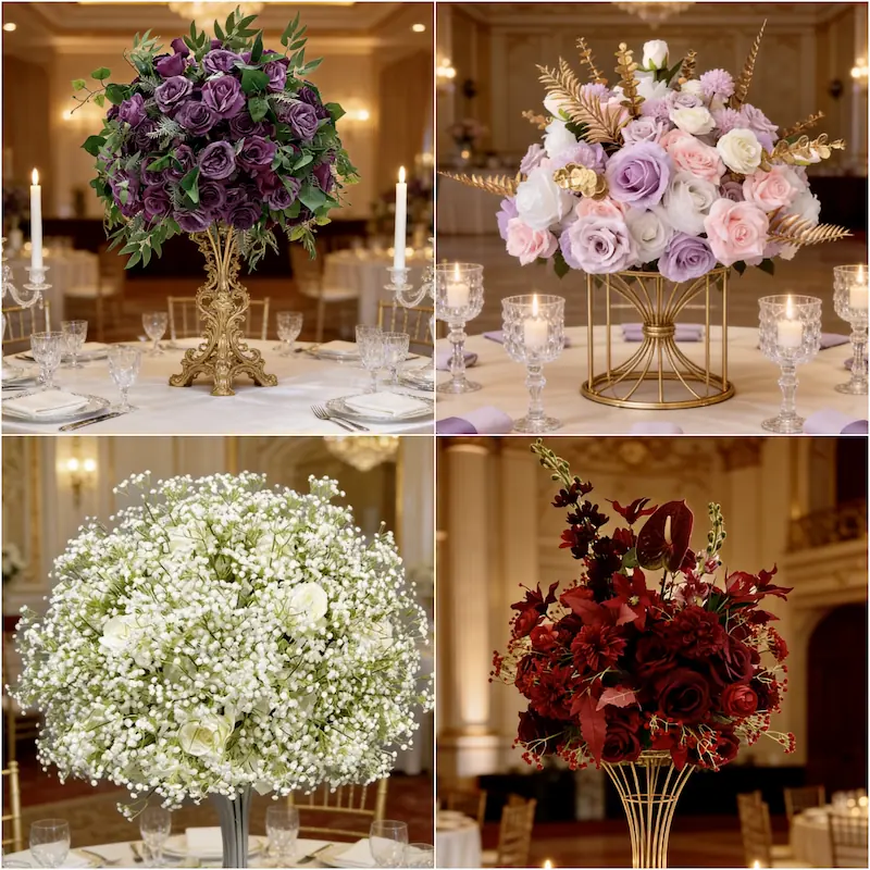Artificial Flower Ball – Silk Flower Ball Wedding Decoration（Versatile Silk Floral Decor for Weddings & Events）