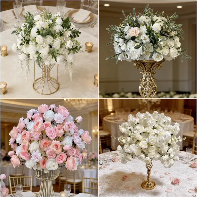 Artificial Flower Ball – Silk Flower Ball Wedding Decoration（Versatile Silk Floral Decor for Weddings & Events）