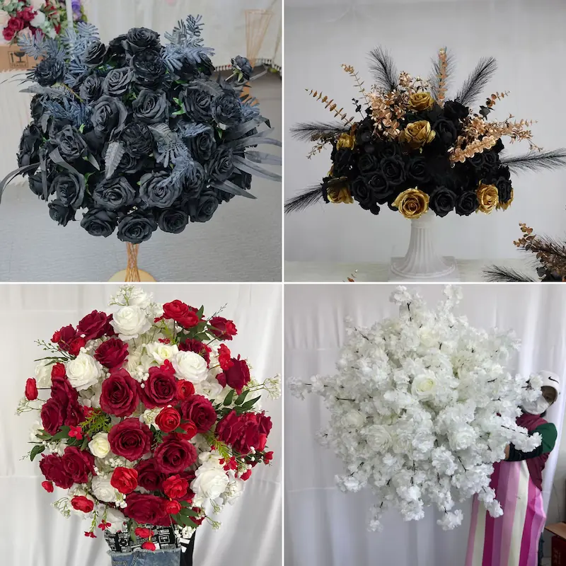 Artificial Flower Ball – Silk Flower Ball Wedding Decoration（Versatile Silk Floral Decor for Weddings & Events）