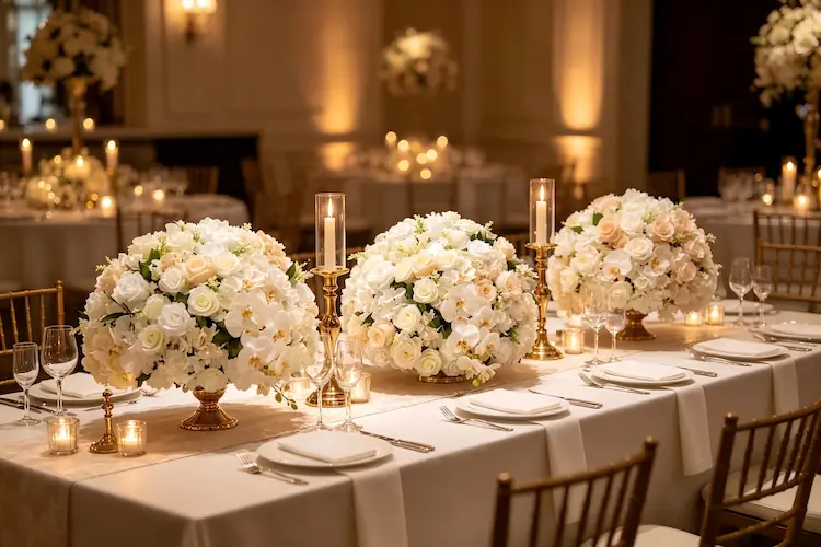 flower ball centerpiece wedding table decor lush silk flower ball