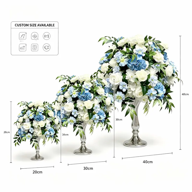 Flower Ball Centerpieces – Artificial Flower Ball for Table（Versatile Floral Decor for Weddings, Parties & Events）