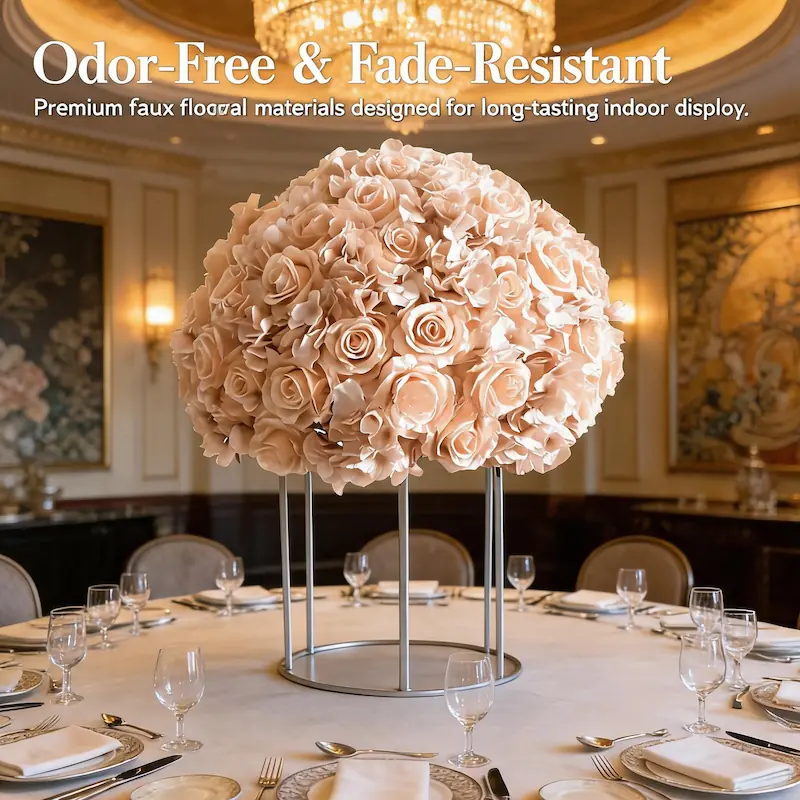 Artificial Flower Ball – Silk Flower Ball Wedding Decoration（Versatile Silk Floral Decor for Weddings & Events）