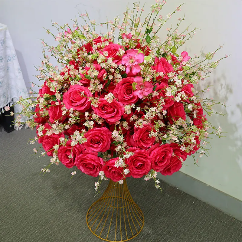 Table Flower – Artificial Flower Ball for Table Centerpiece（Versatile Floral Ball for Tables, Events & Displays）