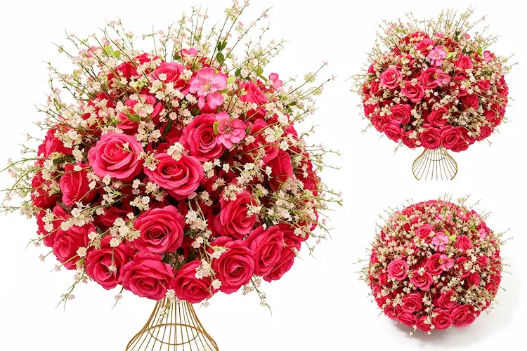 artificial flower ball table centerpiece product view