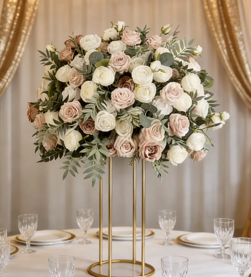 Flower Ball for Wedding – Artificial Flower Ball Decoration（Versatile Floral Ball for Wedding Ceremonies & Receptions）