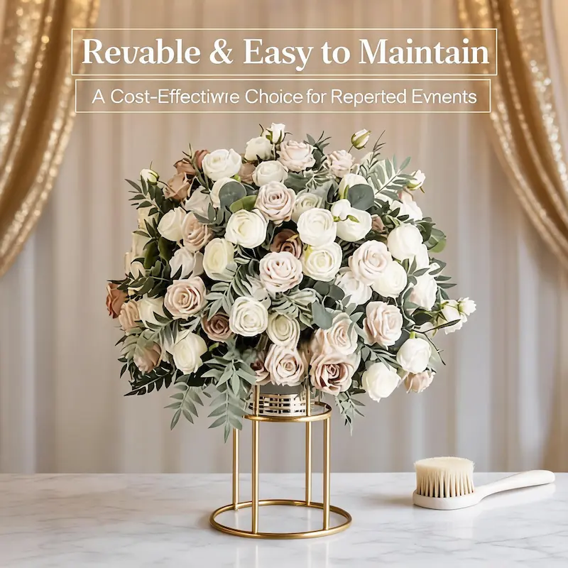 Flower Ball for Wedding – Artificial Flower Ball Decoration（Versatile Floral Ball for Wedding Ceremonies & Receptions）