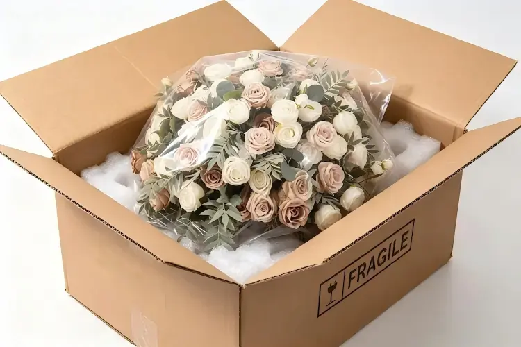 flower ball wedding packaging in carton for shipping