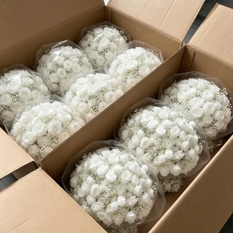 Artificial Flower Ball Packaging Carton Box Shipping Protection and Bulk Order