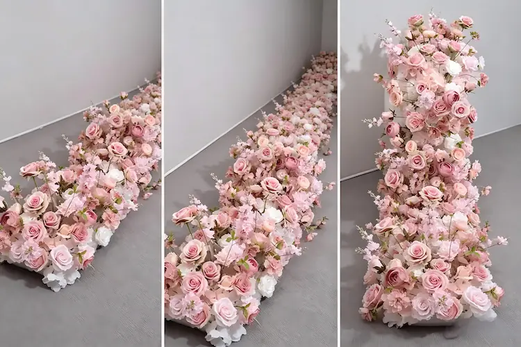 flower runner installation process easy lay decor