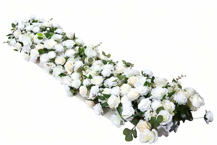 flower table runner product view continuous floral decor