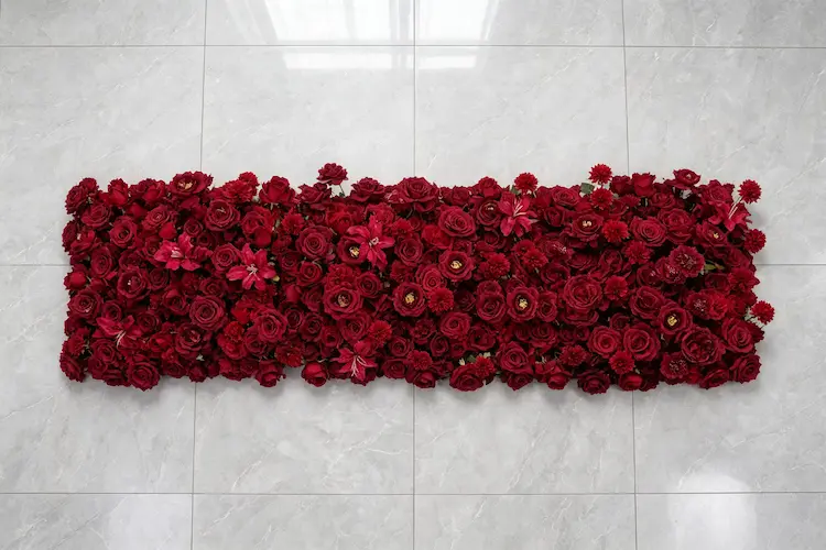 burgundy-flower-aisle-runner-flat-lay-full-product-view