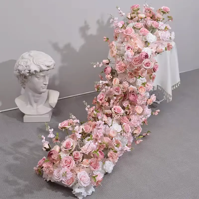 Pink Floral Runner Decor