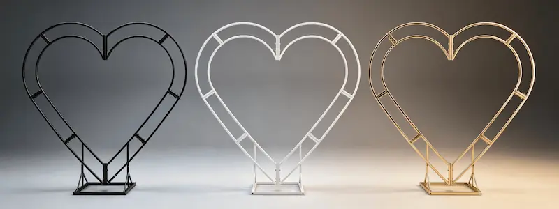 Heart Shaped Metal Arch – Reusable Event Backdrop for Wedding