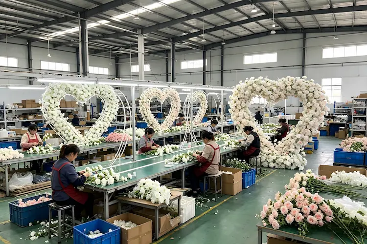 white heart arch factory production line