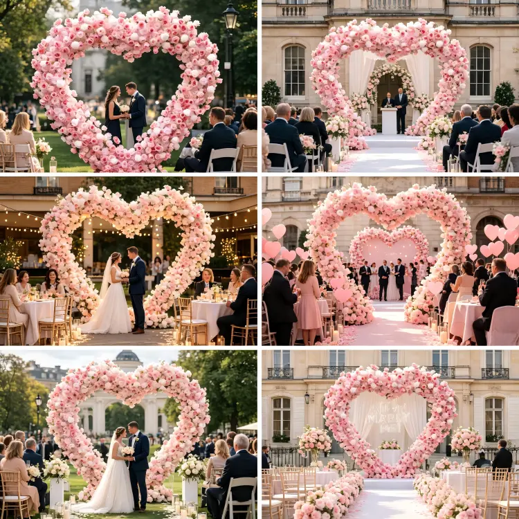 global wedding heart arch client case studies