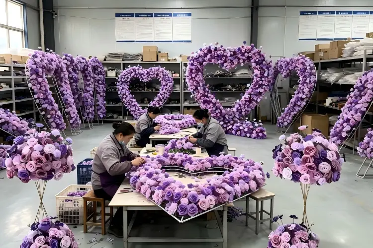 artificial flower factory production line workshop