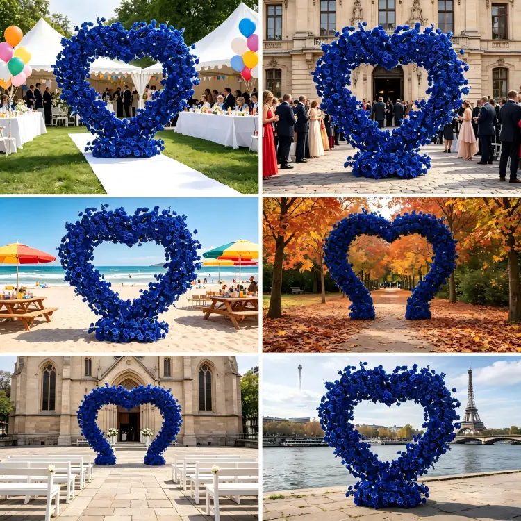 global wedding heart arch client case studies