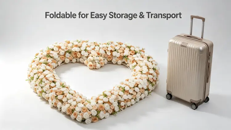 foldable heart arch flat storage transport