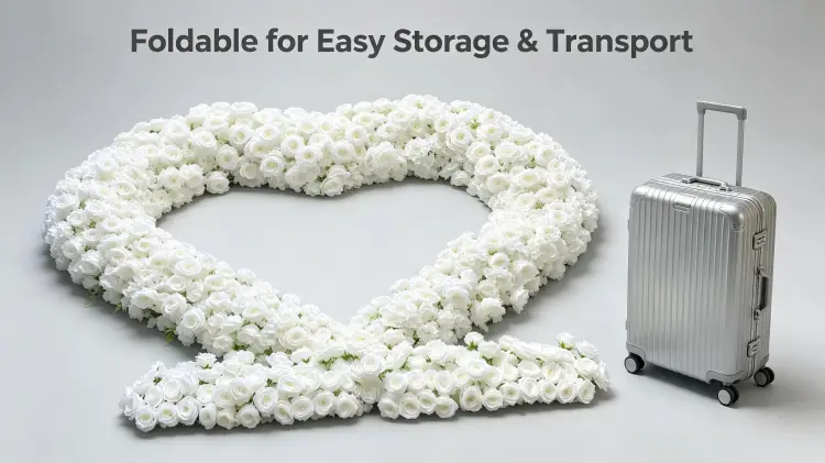 foldable heart arch flat storage transport