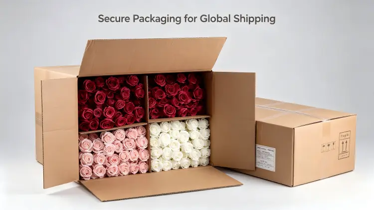 custom flower wall product packaging carton box