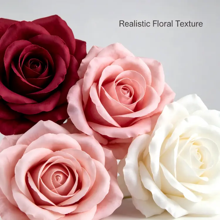 artificial rose flowers close up dense flower wall detail