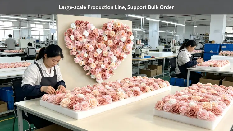 artificial flower factory production line workshop