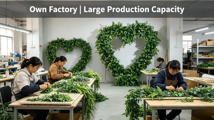 artificial flower factory production line workshop